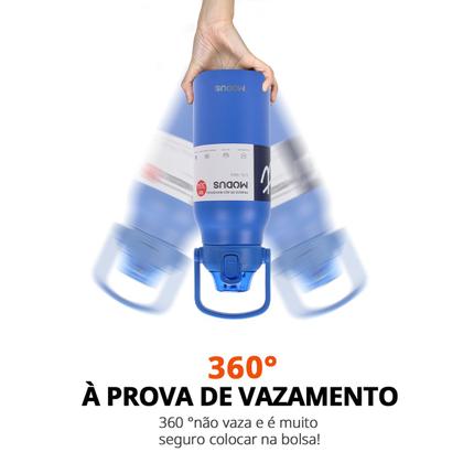 Imagem de Garrafa Térmica de Água 1700ml Aço Inoxidável com Canudo Portátil Café Suco Academia Passeio Camping Caminhada