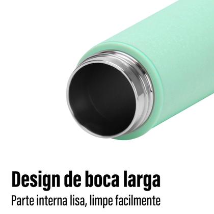 Imagem de Garrafa Térmica de Água Café Suco A Vácuo 500 ml Inox Parede Dupla Camping Academia Passeio Caminhada Portátil