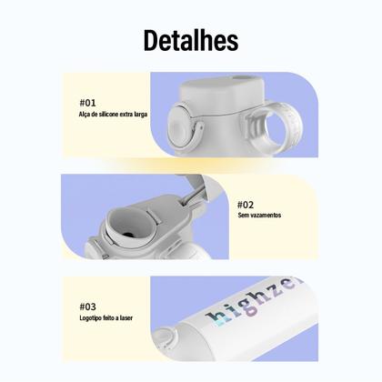 Imagem de Garrafa Térmica de Água Café Suco A Vácuo 500 ml Inox Parede Dupla Camping Academia Passeio Caminhada Portátil