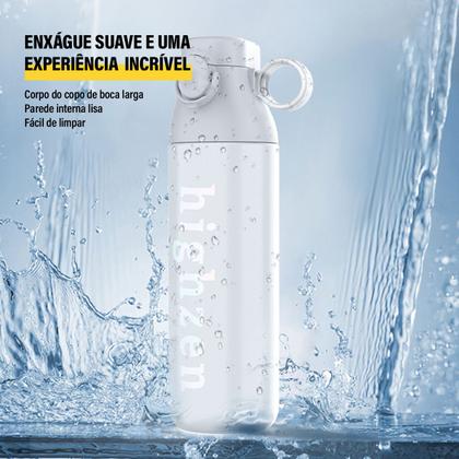 Imagem de Garrafa Térmica de Água Café Suco A Vácuo 500 ml Inox Parede Dupla Camping Academia Passeio Caminhada Portátil