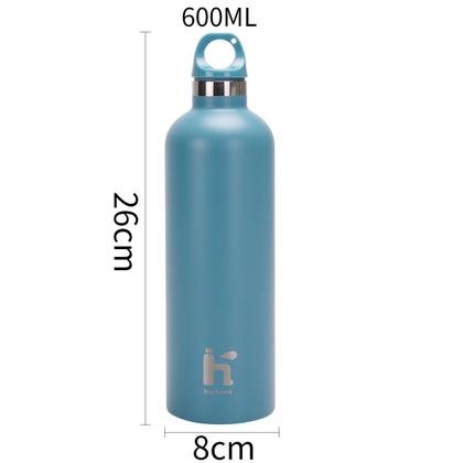 Imagem de Garrafa Térmica de Água Café Suco A Vácuo 600ml Inox Parede Dupla Camping Academia Passeio Caminhada Portátil