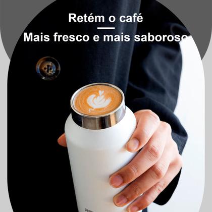 Imagem de Garrafa Térmica de Água Parede Dupla Revomax 950ml Original Aço Inox Tampa a Vácuo Café Suco Academia Passeio Caminhada Camping