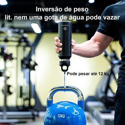 Imagem de Garrafa Térmica de Água Parede Dupla Revomax 950ml Original Aço Inox Tampa a Vácuo Café Suco Academia Passeio Caminhada Camping