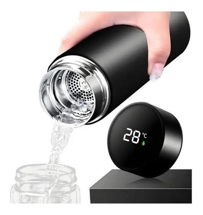 Imagem de Garrafa Térmica de Café e Água com Sensor de Temperatura em LED - 500ML