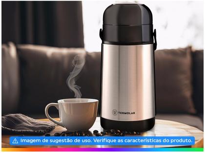 Imagem de Garrafa térmica de café e chá em inox lumina 500ml pressão