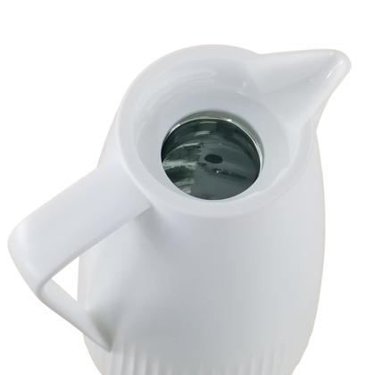Imagem de Garrafa Térmica de Café - Laradore Clean Branca e Dourada 1L