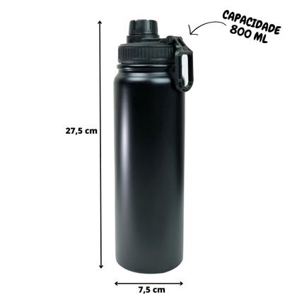 Imagem de Garrafa térmica de inox com tampa e alça 800ml