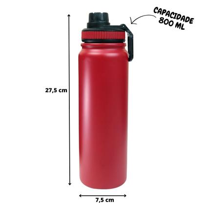 Imagem de Garrafa térmica de inox com tampa e alça 800ml