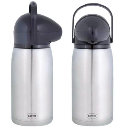 Imagem de Garrafa Termica de Inox e Pressao 2 L Nobile - Mor Cafe, Agua e Chas