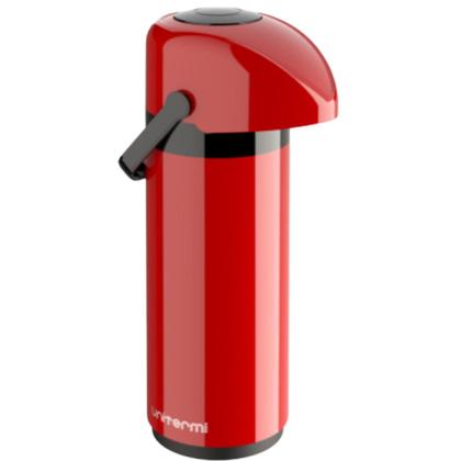 Imagem de Garrafa Térmica De Mesa 1 Litro de Pressão com alça Ampola de Vidro Verona Unitermi
