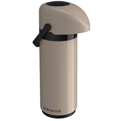 Imagem de Garrafa Térmica De Mesa 1 Litro de Pressão com alça Ampola de Vidro Verona Unitermi