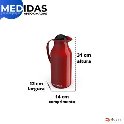 Imagem de Garrafa Térmica de Mesa Siena 0,750 ml Bico Antigota p/ Café Chá