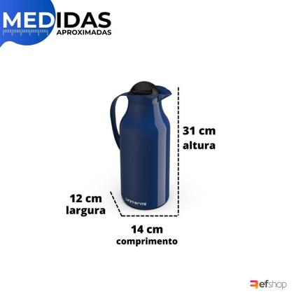 Imagem de Garrafa Térmica de Mesa Siena 0,750 ml Bico Antigota p/ Café Chá