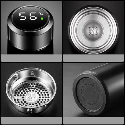 Imagem de Garrafa térmica dk inteligente com indicador e sensor de temperatura led