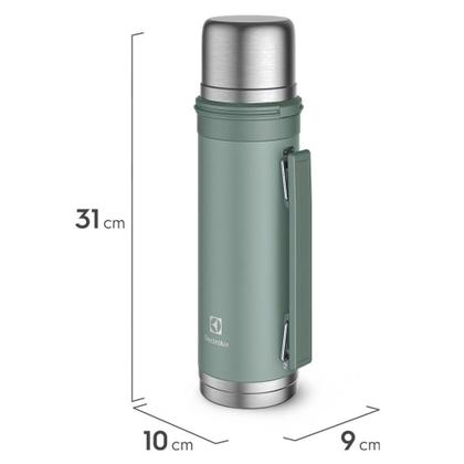 Imagem de Garrafa Térmica Electrolux 1L Verde Sense To Go Antivazamentos