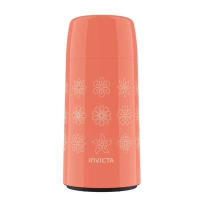 Imagem de Garrafa Térmica Firenze Mini 250ml Flores Pêssego Invicta