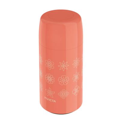 Imagem de Garrafa Térmica Firenze Mini 250ml Flores Pêssego Invicta