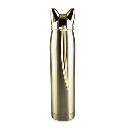 Imagem de Garrafa Térmica Gato Cheshire Em Inox Alto Brilho 350ml