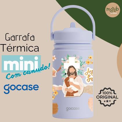 Imagem de Garrafa Térmica Gocase MINI 350ml Tema Religioso Fé Cristã