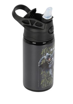 Imagem de Garrafa Térmica Infantil Aço Inox Água Escolar Batman - Luxcel