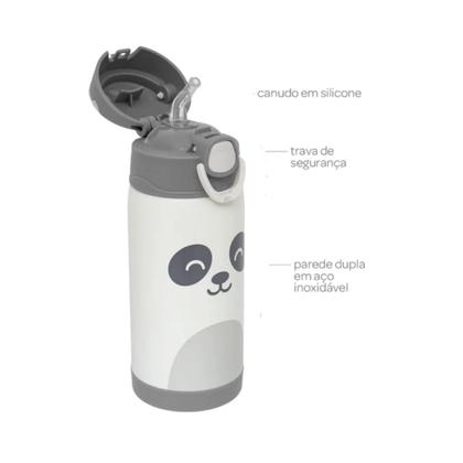 Imagem de Garrafa Térmica Infantil Buba Gumy Off White Inox 400ml