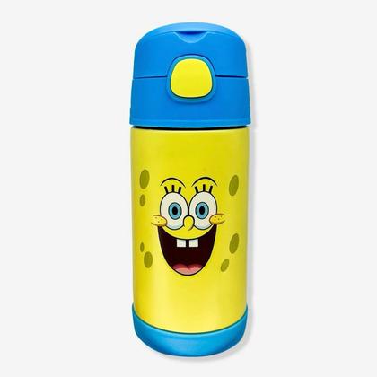 Imagem de Garrafa Térmica Infantil Click Canudo 300ml Bob Esponja