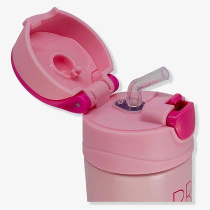 Imagem de Garrafa Térmica Infantil Click Canudo 350ml Princesas