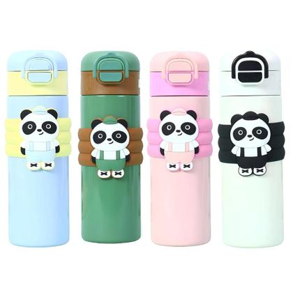 Imagem de Garrafa Térmica Infantil Com Canudo Panda Fofo 520ml B-Max BM-P1693