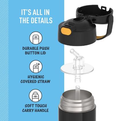 Imagem de Garrafa Térmica Infantil Funtainer 355ml Thermos Batmam