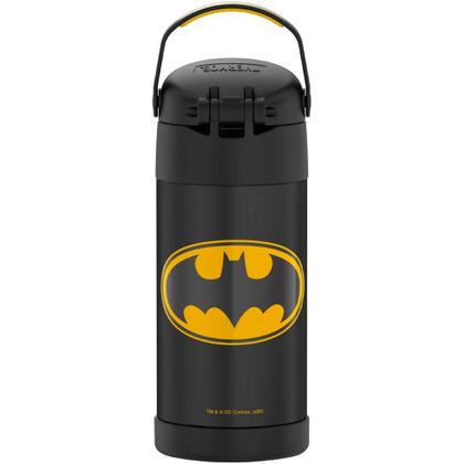 Imagem de Garrafa Térmica Infantil Funtainer 355ml Thermos Batmam
