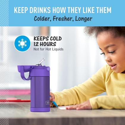 Imagem de Garrafa Térmica Infantil Funtainer 355ml Thermos Violeta