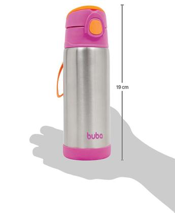 Imagem de Garrafa térmica Infantil Inox Canudo Silicone Buba