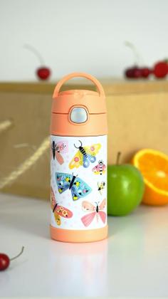 Imagem de Garrafa Térmica Infantil Thermos 355Ml Borboletas Mariposas