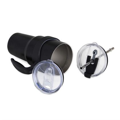 Imagem de Garrafa Térmica Inox 800ml 2 Tampas com Canudo