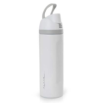 Imagem de Garrafa Térmica Inox Academia 800ml Aya Branca Alma Genius