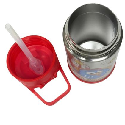 Imagem de Garrafa Térmica Inox Click Canudo 350Ml Galinha Pintadinha