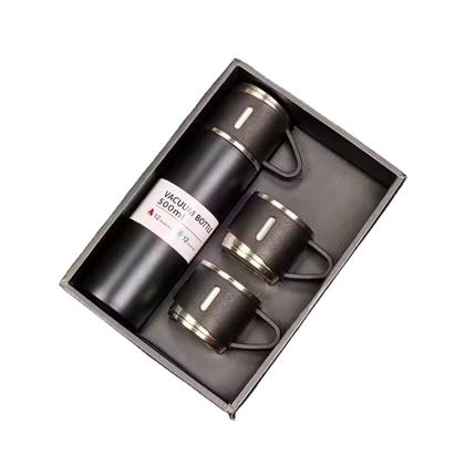 Imagem de Garrafa Térmica Inox Com 3 Xícaras Parede Dupla Premium