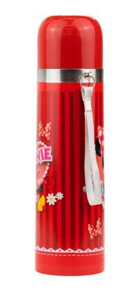 Imagem de Garrafa Térmica Inox Escolar Infantil Menina Minnie 500ml 