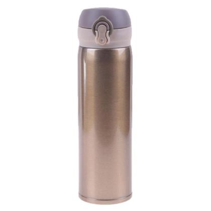 Imagem de Garrafa Térmica Inox Flask Vacuum 450 ml Com Tampa E Trava de Segurança Anti Vazamento Parede Dupla