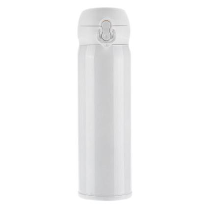 Imagem de Garrafa Térmica Inox Flask Vacuum 450 ml Com Tampa E Trava de Segurança Anti Vazamento Parede Dupla