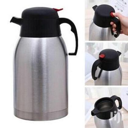 Imagem de Garrafa termica inox jarra bule cafe cha isotermica grande 1500ml tipo jarra 1.5l quente gelada bebida