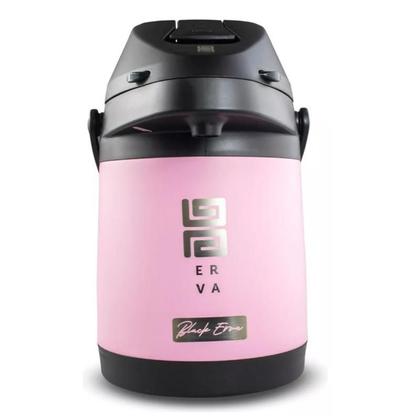 Imagem de Garrafa Térmica Inox Para Água Na Mesa De Trabalho