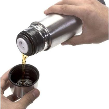 Imagem de Garrafa Térmica Inox Parede Dupla com Tampa Clicktop - Flash Goods