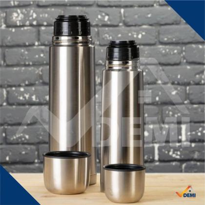 Imagem de Garrafa Térmica Inox Parede Dupla com Tampa Clicktop - Flash Goods