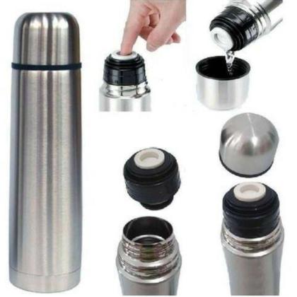 Imagem de Garrafa Térmica Inox Parede Dupla com Tampa Clicktop - Flash Goods