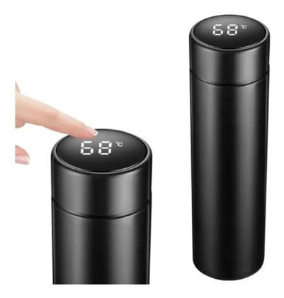 Imagem de Garrafa Térmica inteligente 500ml Com Medidor De Temperatura Led Digital