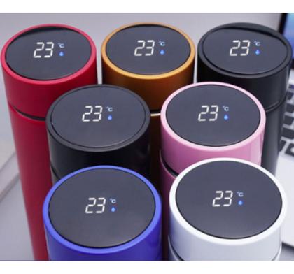 Imagem de Garrafa Térmica Inteligente Sensor Temperatura Digital Led 450ml