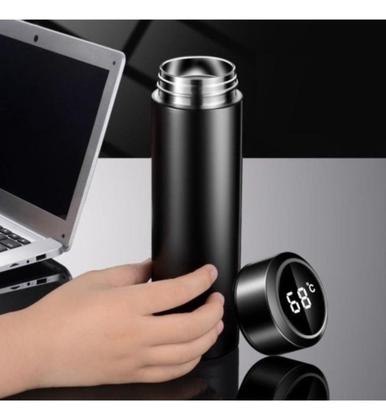 Imagem de Garrafa Térmica Inteligente Sensor Temperatura Digital Led 450ml
