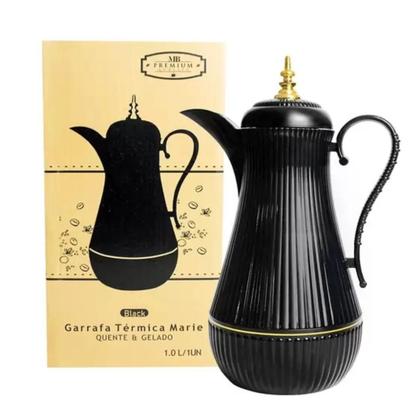 Garrafa Térmica MB Home Premium Marie 1L Preto Imagem de Garrafa Térmica MB Home Premium Marie 1L Preto