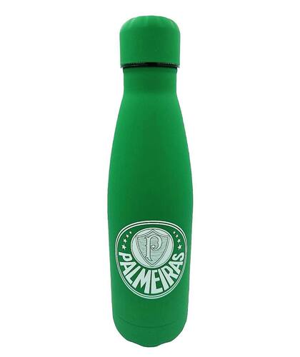 Imagem de Garrafa térmica metal 500ml palmeiras licenciada original - BRASFOOT
